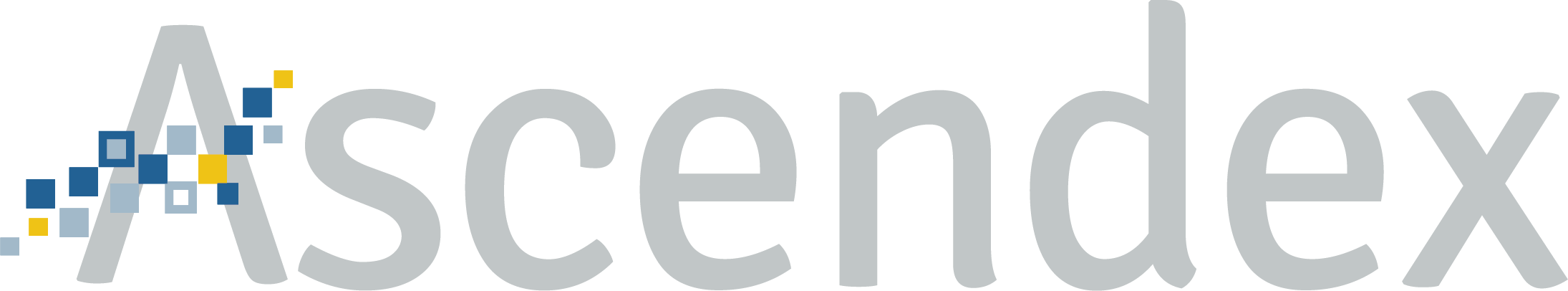 Ascendex Logo Light Gray with Transparent BG Large